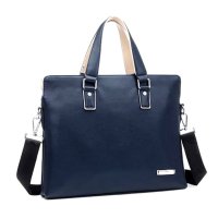 男士手提包真皮商务公文包男横款休闲韩版潮男手拎包A4文件电脑包