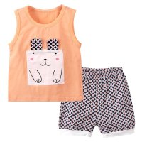 【童宝童贝】 婴幼儿竹纤维背心短裤套装