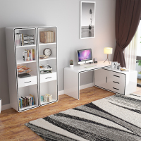 简约时尚书桌组合烤漆办公桌台式桌 书房写字台