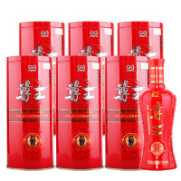 白酒泸州老窖尊王藏品52度500ml*6瓶高度浓香型白酒红铁盒宴请婚宴送礼礼盒整箱装