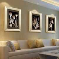 柠檬树 客厅装饰画欧式现代简约三联餐厅壁画玄关挂画沙发背景墙画装饰画