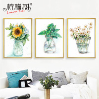 现代简约客厅沙发墙挂画北欧风装饰画玄关餐厅挂画卧室小清新植物