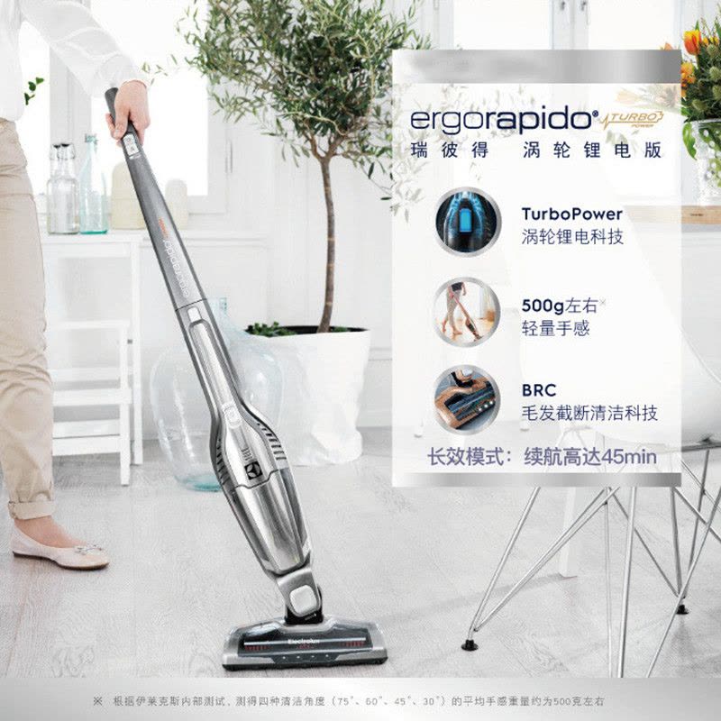 伊莱克斯（Electrolux)吸尘器ZB3113AK 立式无线吸尘器 大吸力强力锂电 家用车载吸尘器图片