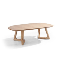 尚越 北欧现代茶几桌 简约创意日式小户型客厅水曲柳木茶几桌