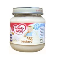 英国牛栏Cow Gate婴幼儿蛋羹米粉泥125g宝宝辅食（6个月以上）保税区发货