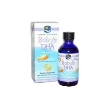 挪威小鱼Nordic Naturals Baby's DHA 婴幼儿鳕鱼鱼油滴剂 60ml/瓶 保税区发货