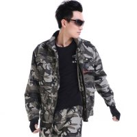 07式军迷服饰迷彩服户外休闲装套装黑白灰作训服 男 空降师迷彩套装