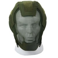 金属网全脸击剑运动面罩生存战术游戏防弹护脸透气护头面具