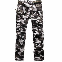 男式休闲裤户外休闲运动裤多口袋迷彩工装裤子男裤秋冬