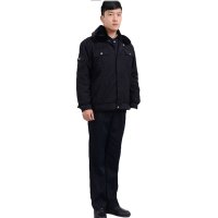 07式 保安冬执勤大衣保暖物业保安制服冬装夹克保安棉衣