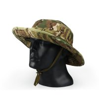 户外运动军迷迷彩伪装奔尼帽登山隐蔽狩猎遮阳圆边帽