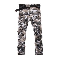 军迷服饰宽松大码嘻哈街舞裤ACU色休闲裤工装迷彩裤男