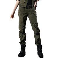 军迷服饰户外服装运动军迷修身冲锋裤女防风登山裤迷彩裤