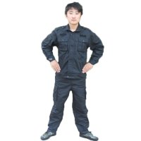 训练服套装加厚立体兜蓝格保安治安多口袋工作作训服饰