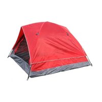 户外、双层帐一居室现货四人帐篷 户外野营露营登山旅游帐篷、可以登山,垂钓 红色 3-4人