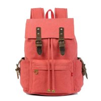 新款帆布双肩包 男女士休闲书包 中学旅行包电脑包 帆布包