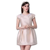 欧美风女装娃娃领无袖修身显瘦时尚潮流舒适 连衣裙