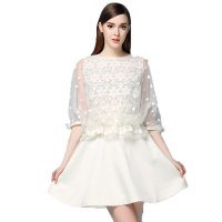 春夏款女装 收腰大摆裙 波点修身显瘦时尚潮流牌连衣裙