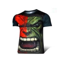 2016夏装男修身骑行户外运动透气短袖T恤 排汗衫 紧身衣