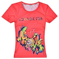 夏装女装运动速干衣功能内衣吸湿排汗速干T恤羽毛球足球篮球健身休闲T恤印花