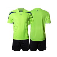 夏装中性短袖休闲光板球衣足球服训练服套装可印号