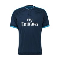 男款皇马主场蓝色短袖足球服队服球迷版夏天T恤