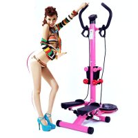 家用室内健身器材 手扶多功能踏步机减肥有氧运动脚踏机 扭腰盘 哑铃 拉绳