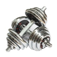 哑铃男士家用健身器材单个5kg10公斤15kg20公斤盒装电镀哑铃一对