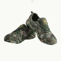夏季户外越野迷彩运动鞋 网眼透气丛林迷彩跑步鞋休闲透气男鞋