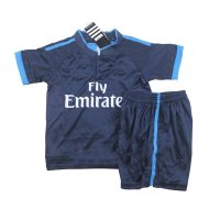 夏季透气皇马童装 15-16皇家马德里儿童短款足球服套装 7号C罗球衣 小孩皇马足球服球迷版
