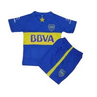 夏季15-16博卡青年队足球服 透气薄款小孩短袖主场蓝色儿童装球衣特维斯队服球迷服