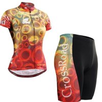 2016女款公路车骑行短袖套头篮球服套装紧身速干衣运动足球服