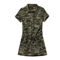 户外运动军迷彩服春夏款套装女装户外服饰军迷装备军装连衣裙