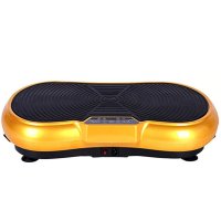 户外运动薄懒人塑身机按摩瘦身减肥器材抖抖机运动震动甩脂机 小型健身器材 土豪金色