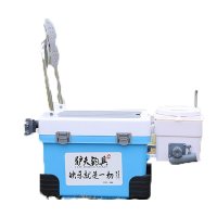 户外运动垂钓用品201便携分体式30L钓箱 强承重钓鱼箱台钓活鱼虾箱渔具箱 蓝色分体式钓箱