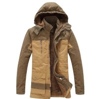 2016运动休闲秋冬男式纯色立领拉链全棉加绒保暖夹克合体型外套