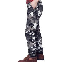 户外运动军迷服男士迷彩长裤修身松紧小脚束脚休闲裤哈伦裤大码军绿青年
