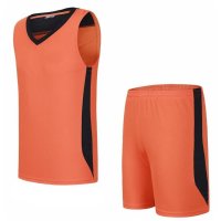 户外运动套装篮球服中小学生儿童装篮球衣V领无袖透气背心套装 篮球运动服比赛队服