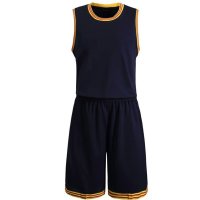 户外运动训练套装篮球服 男款圆领无袖透气运动套装可印号码印字