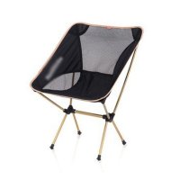 户外凳子椅子用品折叠椅子便携式超轻月亮椅航空铝合金钓鱼凳休闲写生靠背椅、结实牢固戶外旅遊野营
