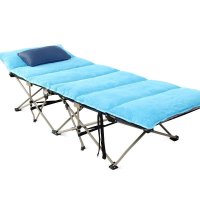 户外午睡折叠床单人办公室午休床躺椅行军床简易沙滩加固
