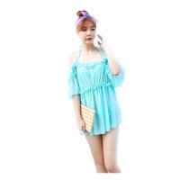 2016夏季比基尼泳衣三件套钢托聚拢小胸性感泳衣配纱衣外套一件