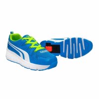 户外体育运动轮滑滑板鞋有轮子的运动鞋网面透气暴走鞋男女童暴走鞋儿童滑轮鞋成人隐形按钮