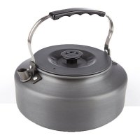 户外盛水容器凹凸铝合金户外咖啡壶户外茶壶便携式咖啡1.6L量烧水壶