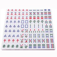 户外运动休闲娱乐棋牌麻将hello Kitty 凯蒂猫粉色 小号旅行简装带桌子卡通水晶麻将