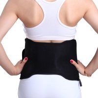 家用电热护腰带 保暖护腰带 暖腰宝热敷护腰带 电热宝电暖腰带 黑色 暖腰式