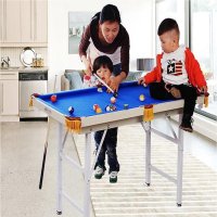 家用可折叠台球桌黑8迷你儿童台球桌 家用 大号折叠1.2-1.4标准餐桌乒乓球桌