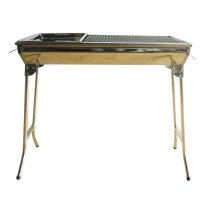 户外运动大号不锈钢碳烤炉 烤炉 便携式烧烤架折叠烧烤炉