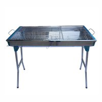 户外运动不锈钢烧烤炉便携式可折叠烧烤架碳炉多人烧烤架 木炭烤炉