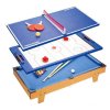 户外运动玩具桌上台球冰球乒乓球三合一儿童球桌 多功能益智游戏 3合1多功能桌 81.5*43*17cm